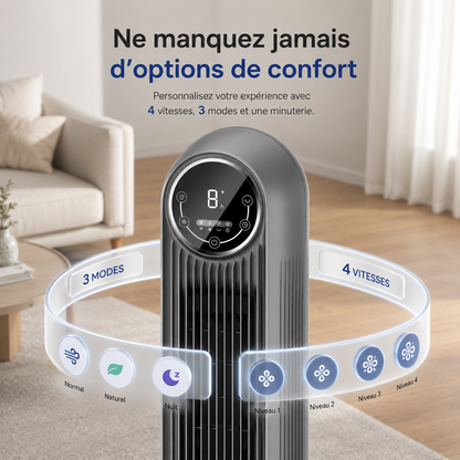 Ventilateur Colonne Sans Pales Portable Silencieux