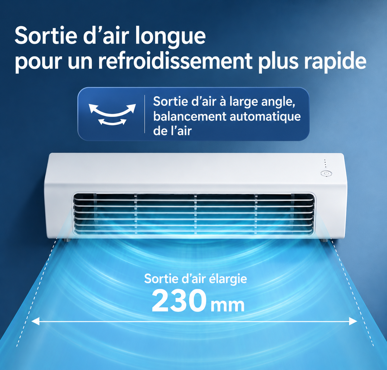 Ventilateur Sans Pales Rechargeable Silencieux avec Oscillation Automatique