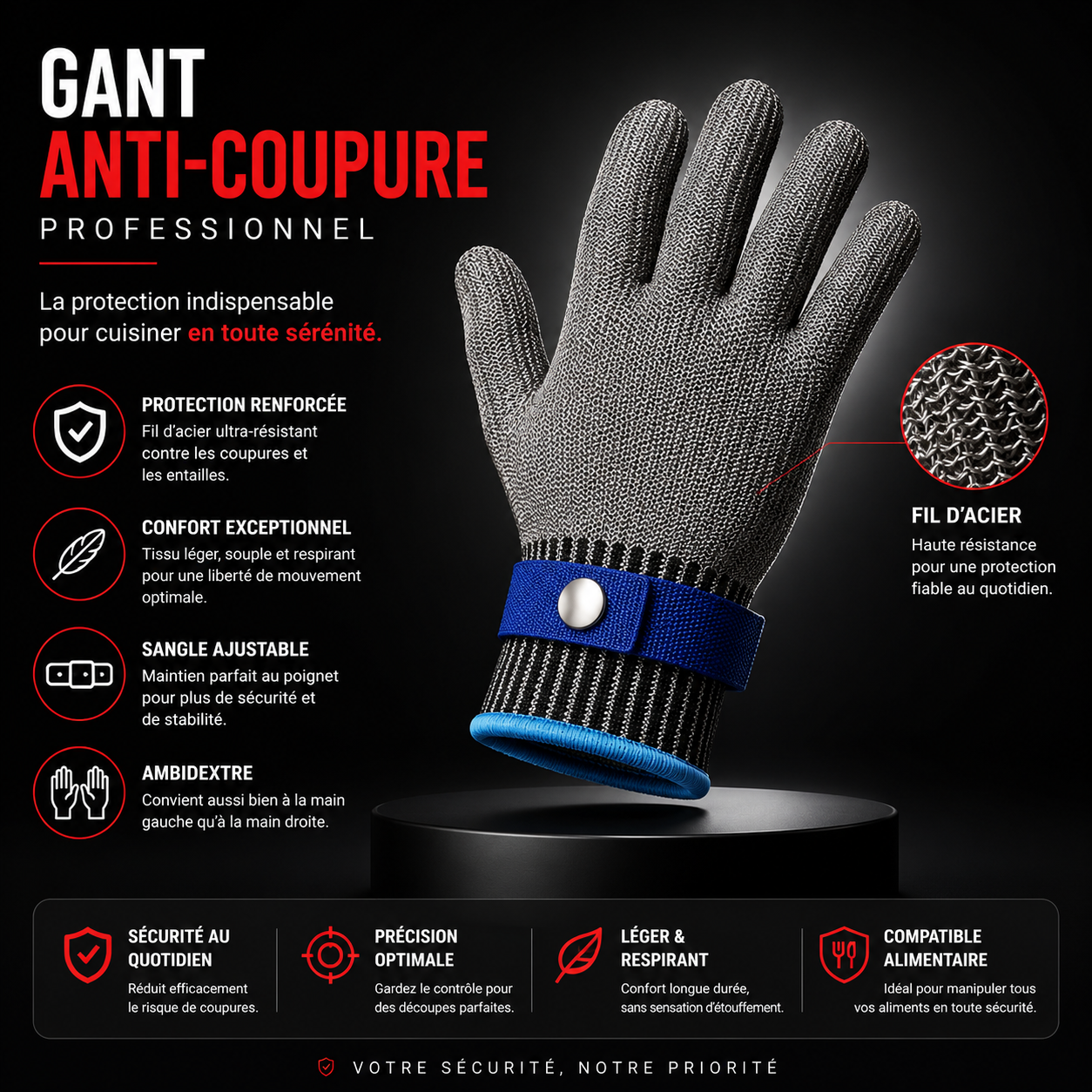 Volexim | GANT ANTI COUPURE SECURGRIP™