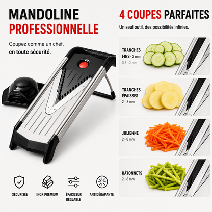 Volexim |  Mandoline Japonaise Réglable V5 PRO'INE